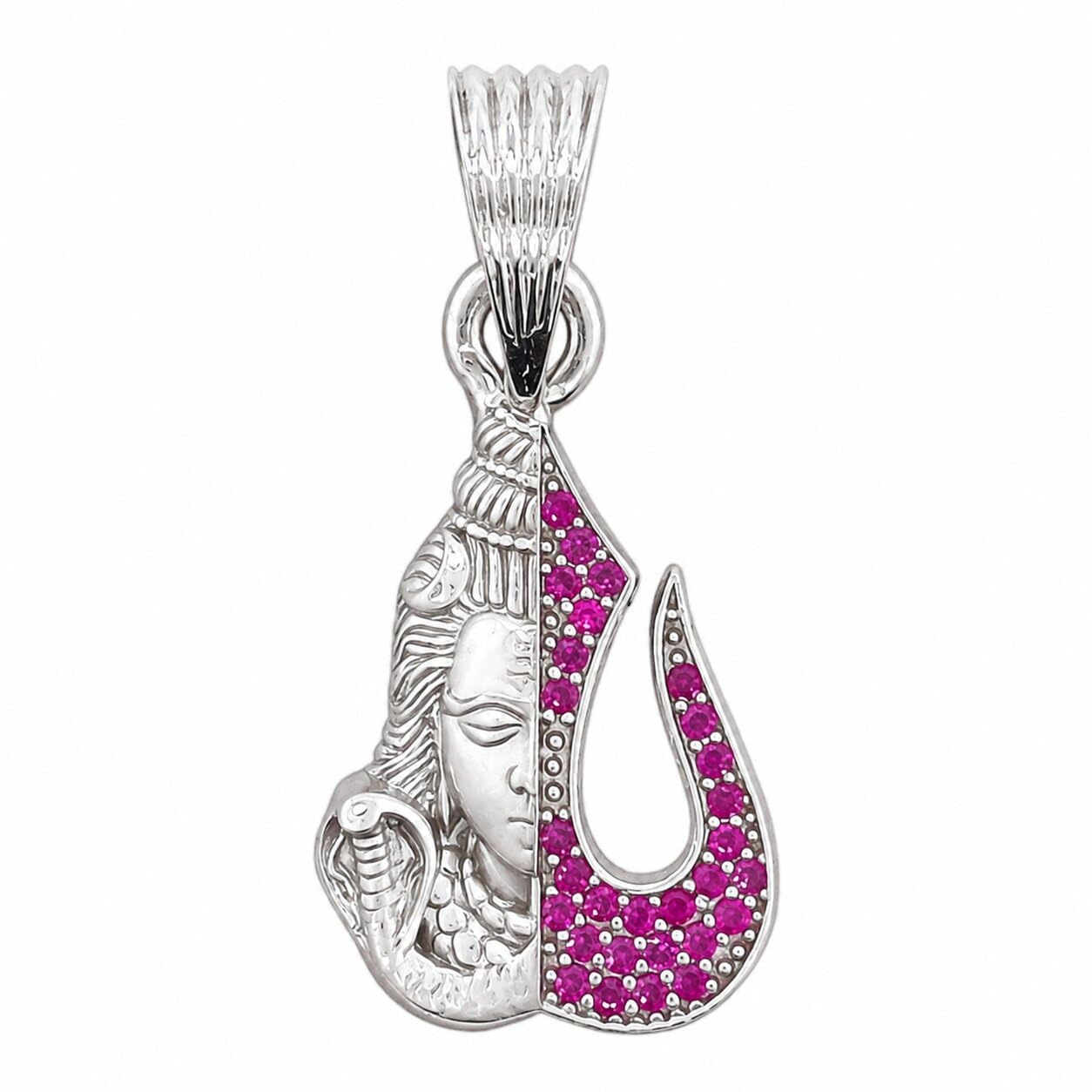 925 Sterling Silver Lord Shiva Trishul Pendant Locket for Men & Women | Spiritual Mahadev Shiv Shankar Design | Oxidized Finish | Religious Silver Jewelry Gift-image-31