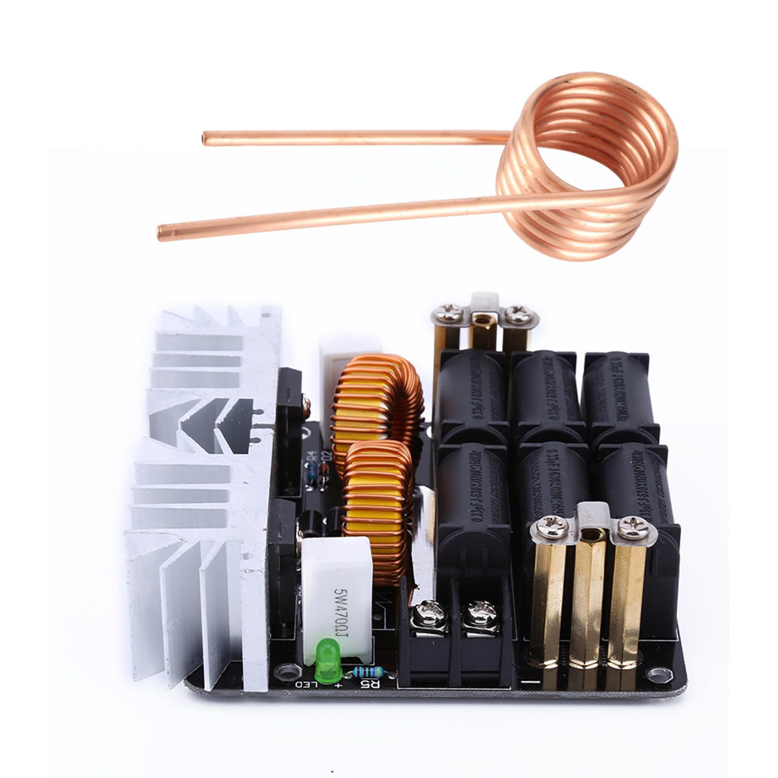 1000 W ZVS Basse Tension Module de Panneau de Chauffage par Induction Flyback Driver Chauffage DIY pour la de L'aluminium, du Cuivre, de L'argent et de L'or avec