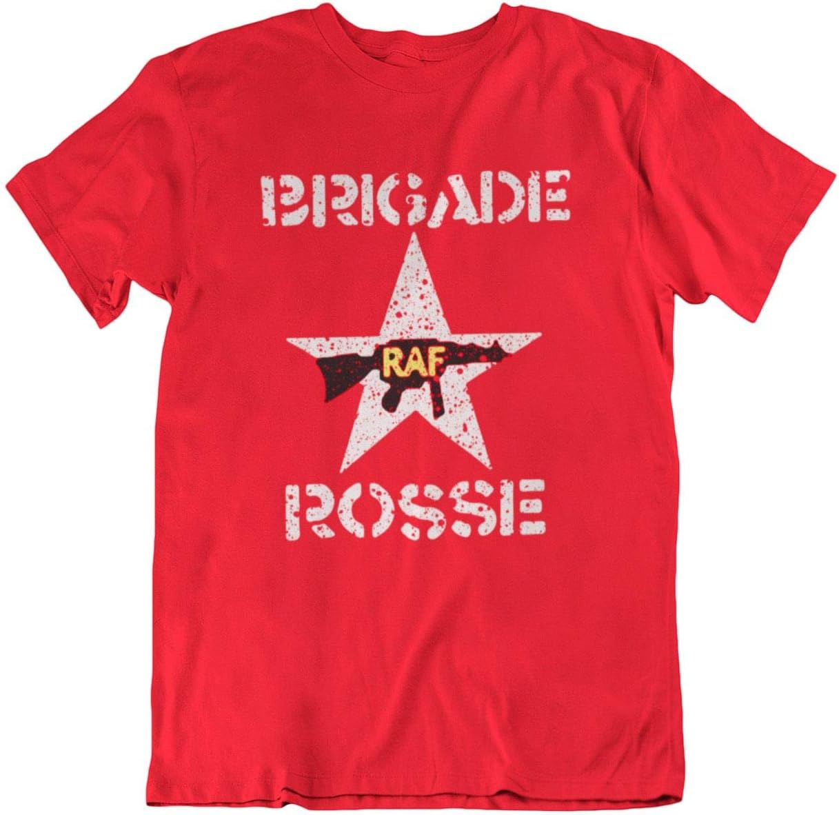80's BRIGADE RAF ROSSE Tシャツ the clash Mens Movie Inspired Organic Cotton T-Shirt - Brigade Rosse RAF