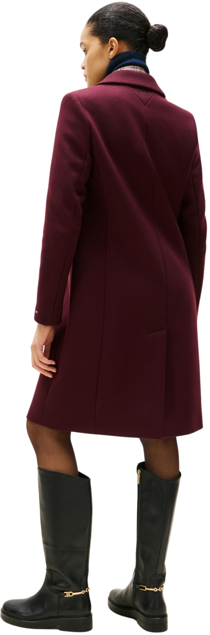 Tommy Hilfiger Damen Mantel Classic Wool Einreihig