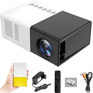 Portaflixx Projector - Portaflixx Pocket Projector 2.0, Porta Flixx Projector Pocket, Mini Projector with WiFi and Bluetooth, 1080p 4k Porta Flixx Projector Pocket for Home Theater Movie (Black)