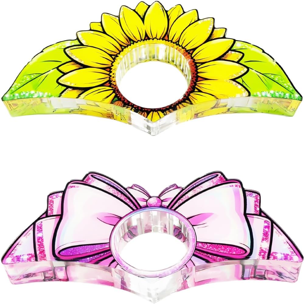 Thumb Book Page Holder, 2PCS Sunflowers and Bow Page Holder Book Accessories for Reading Lovers, Book Lovers Bookworm Literary Woman Teacher Aesthetics Gifts