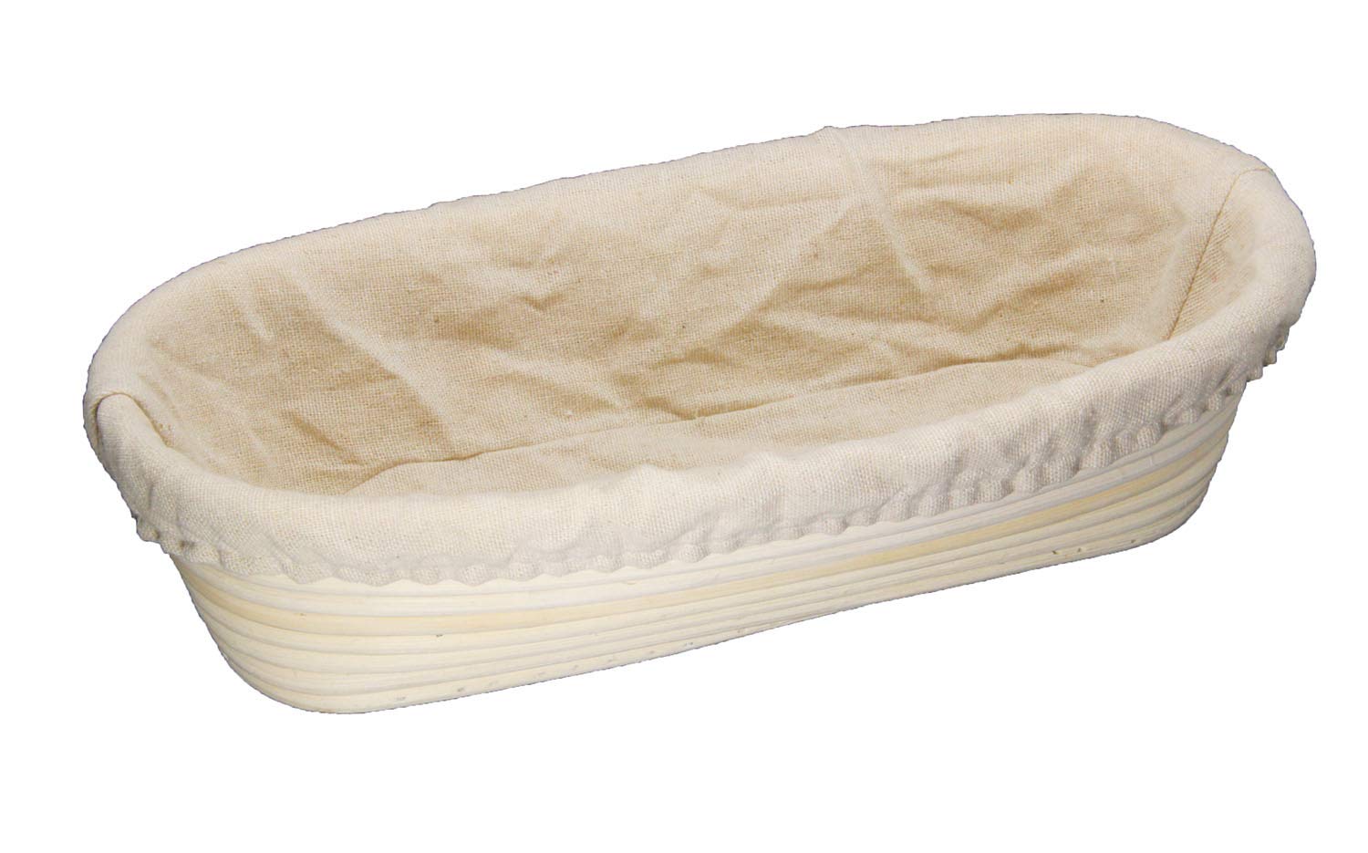 BetterJonny Panier à pain ovale long avec doublure 30,5 cm