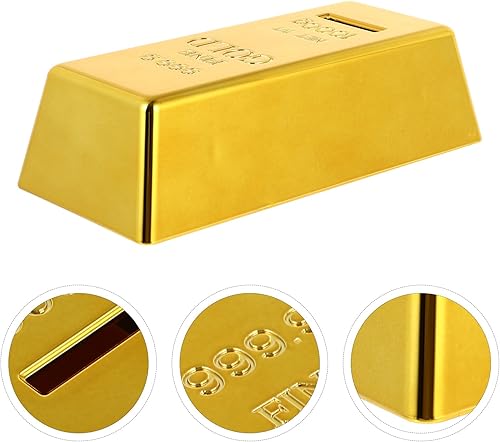 Miniatura 6 de Banco de bar hucha caja de dinero estilo lujo banco ahorro olla (dorado)