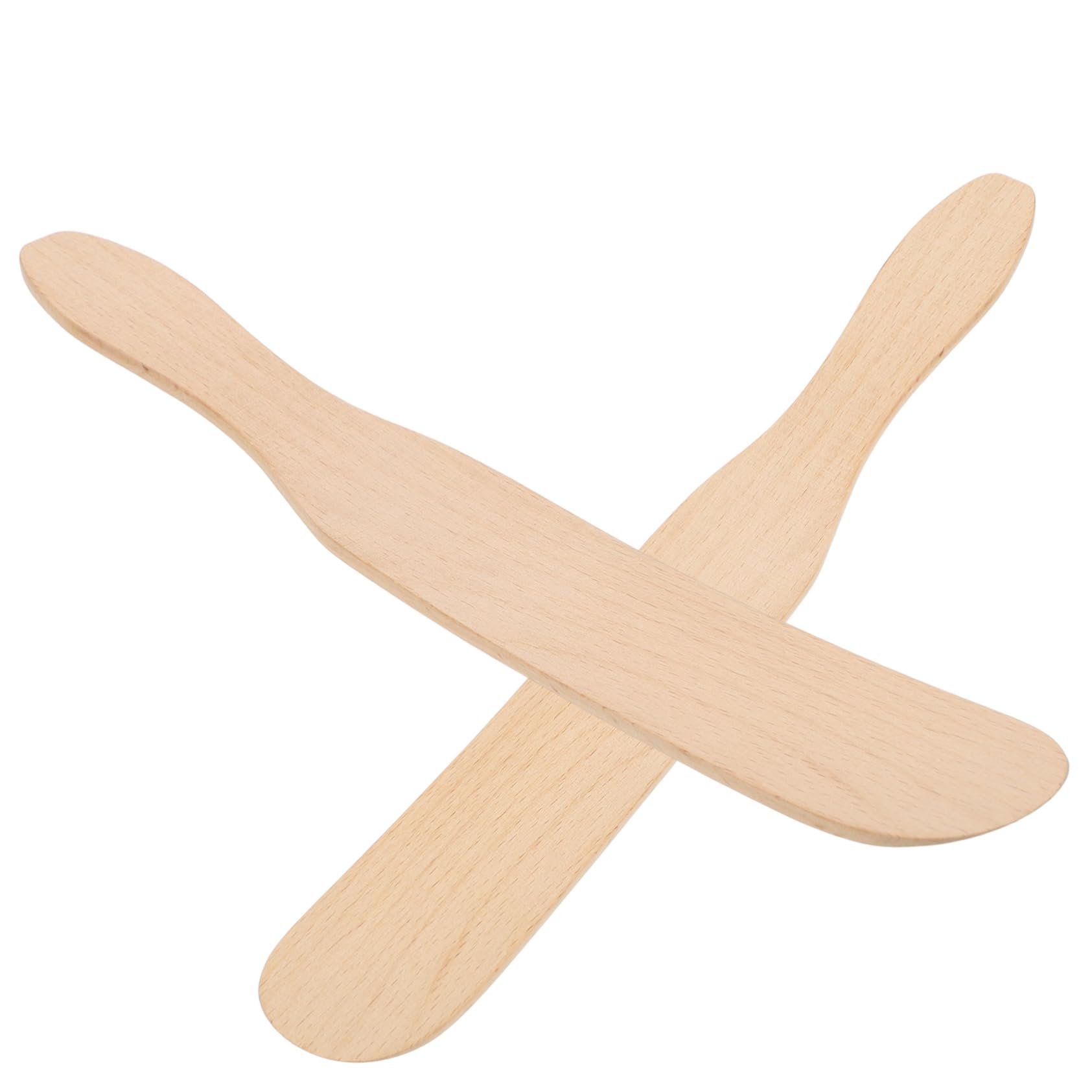 FUNOMOCYA Set of 2 Wooden Butter Scrapers Kitchen Utensils for Spreaders Cheese Butter Spreader Knife Easy to Clean