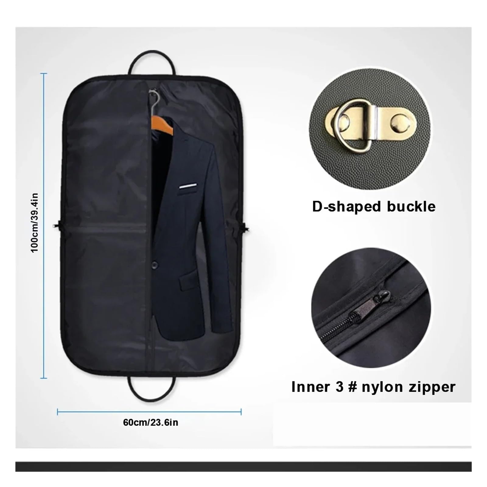 Porta Abiti Da Viaggio Borse Porta Abiti Borsa Copri Lavabile E Traspirante Riutilizzabile Portatile Abito In Tessuto Oxford