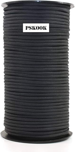PSKOOK 100m Paracord Lanyard Parachute Cord-7 triple strands Outdoor Camping Tent Rope Weaving