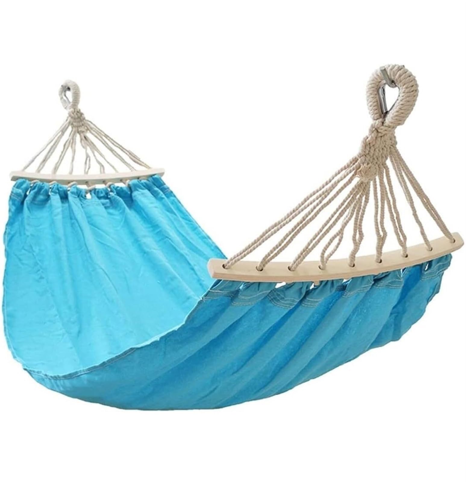 Płócienny hamak | Wielokolorowy 150x75 cm Camping Outdoor Travel: płócienna huśtawka(Blu)