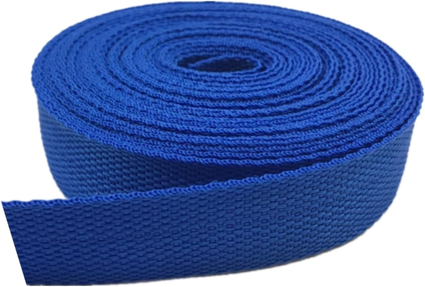 VIGANI 25mm, Heavy Duty Polypropylene Tape 38mm for Backpack Luggage Strapping Outdoor DIY Crafts(Color:Blu, Size : 25MM x 20Yards) (Color : Blu, Size : 38MM x 10Yards)