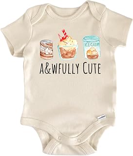 Cute Root Beer Float Ice Cream Sundae Baby Gift Baby Bodysuit