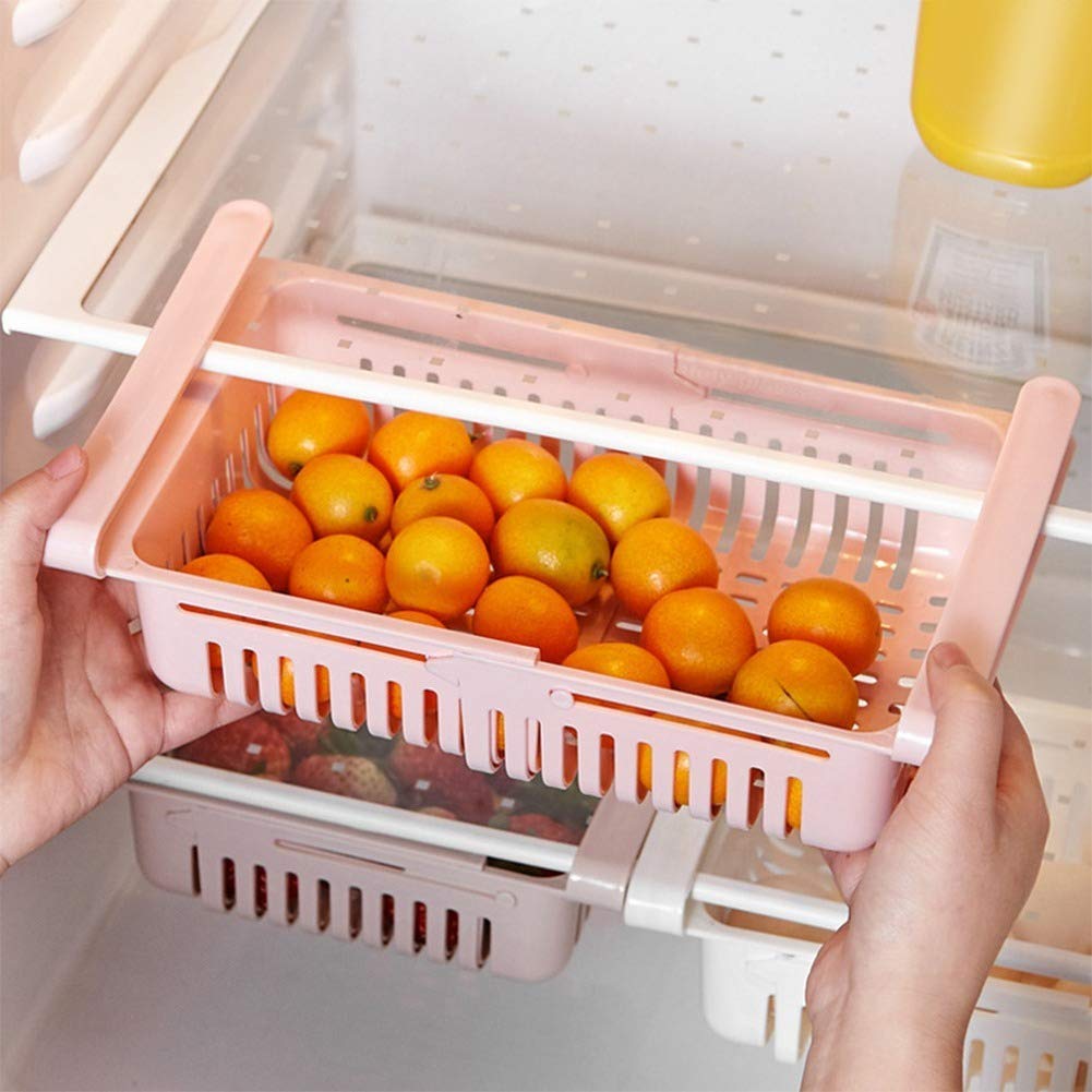 Frigorifero Organizer Cassetti - 2 Modelli: Portauova E Contenitore Per Frutta E Verdura - Scatola In ABS+PET 30x19.8x9.5 Cm - Riordina Il Frigo - 2