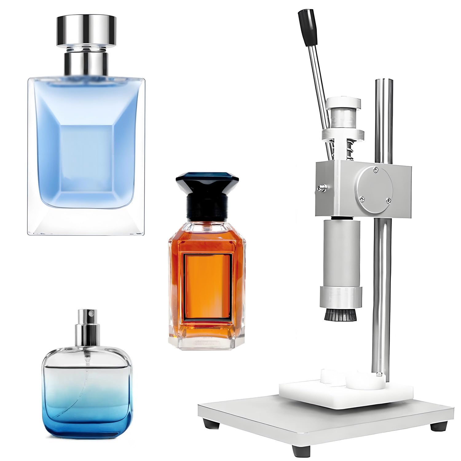 Manual Crimper Bottle Capper,Stainless Steel Press Machine 15mm