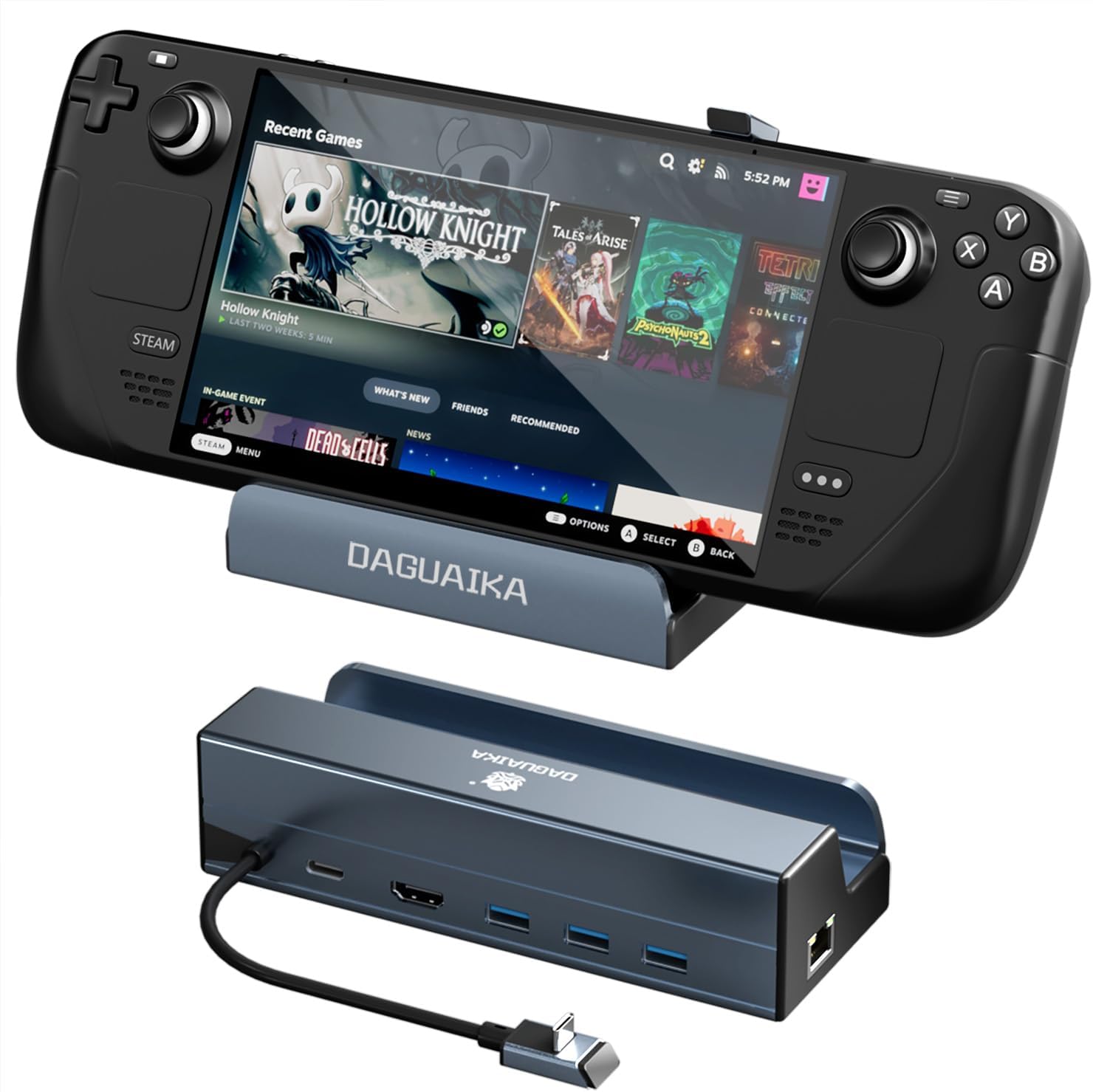 USB C Hub, 9 in 1 Dual Monitor Docking Station, 4K@60Hz Dual HDMI Display, RJ45 1000Mbps Ethernet Adapter, PD 100W, 3*USB-A 3.0 Ports, 3.5mm Audio/mic for MacBook Pro, Lenovo, Surface, Dell XPS, HP