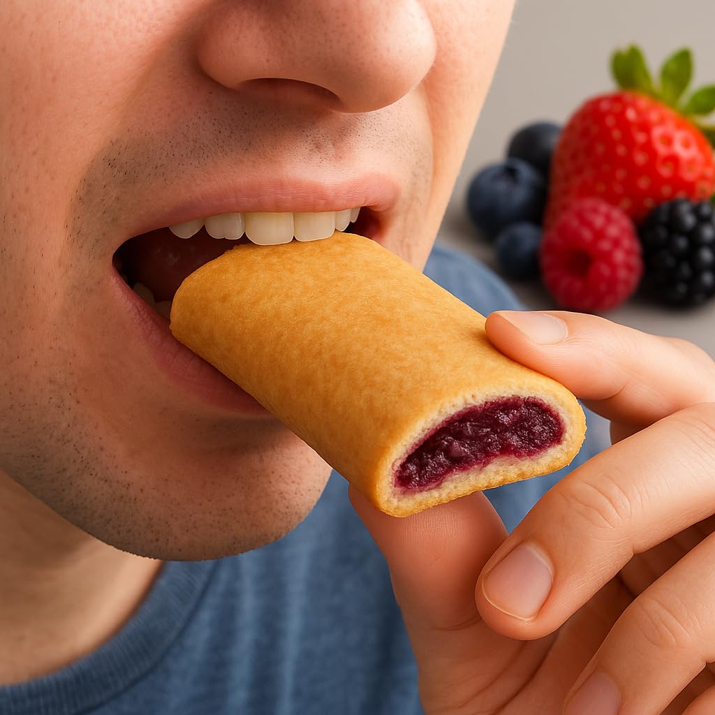 BenFatto Strudel ai frutti di bosco Confezione da 4 o 8 x 126g Merendine Dolci Morbide ai frutti di bosco,Ideali per Colazione o Pausa Snack da Forno Senza Conservanti, Gusto Autentico Italiano (8)