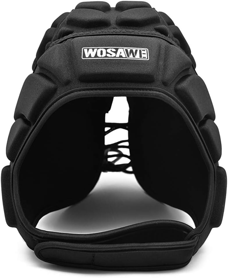 Lixada Rugby Helmet Headguard,Adjustable Soft Padded Headgear Protection for Flag Football, Rugby, Lacrosse, Soccer, Goalkeeper, Epilepsy Head Fall Protection for Youth & Adult : Sports & Outdoors
