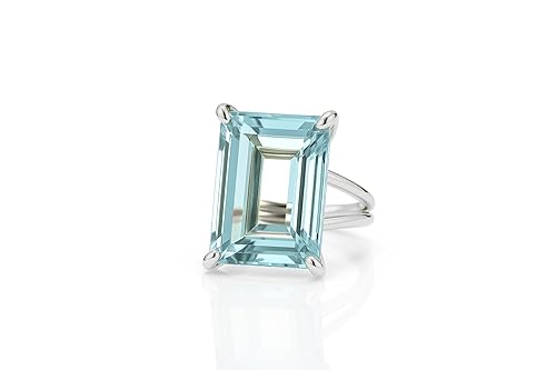 Miniatura 4 de Blue Topaz Ring - Handmade Statement and Birthstone Jewelry Rings - Custom Gold Fashion Rings for Women - Customizable Jewelry for Birthday,