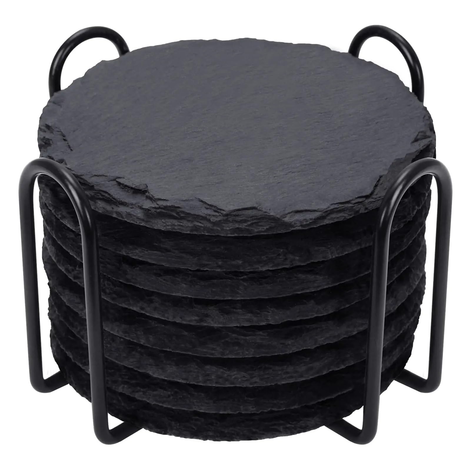 12 Pack Slate Coaster With Holder