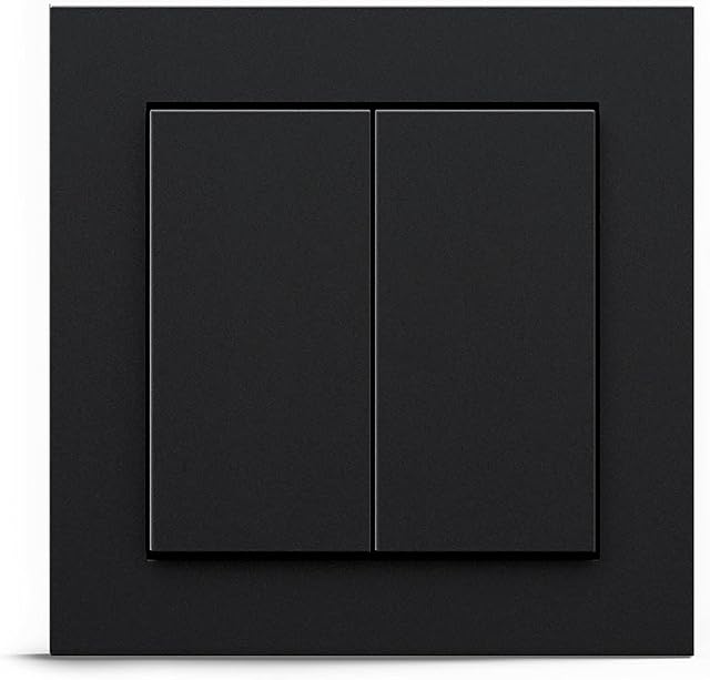 GIRA + Senic Friends of Hue Smart Switch | Homekit Dimmer Switch Compatible with Philips Hue | Black