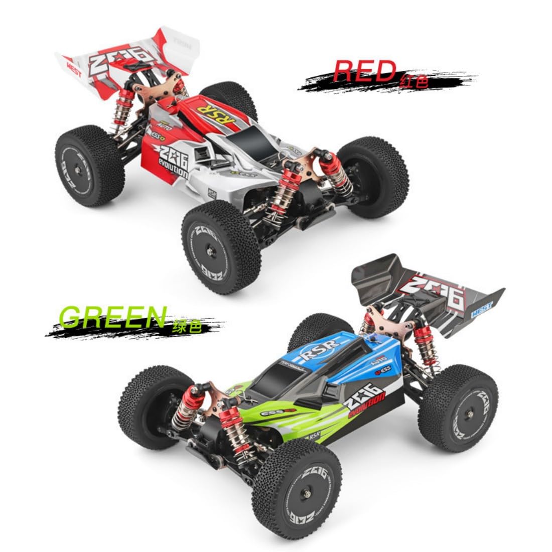 Auto fuoristrada radiocomandata, scala 1:14, 75 km/h, senza spazzole, 4 WD, in alluminio, RTR | Prestazioni ad alta velocità con telaio in alluminio e portata di 100 m