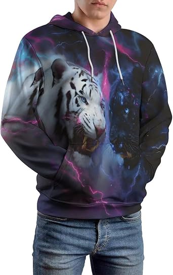 Graphic Hoodies for Men Women Funny Novelty 3D Print Pullover Sweatshirt Hoody With Pocket