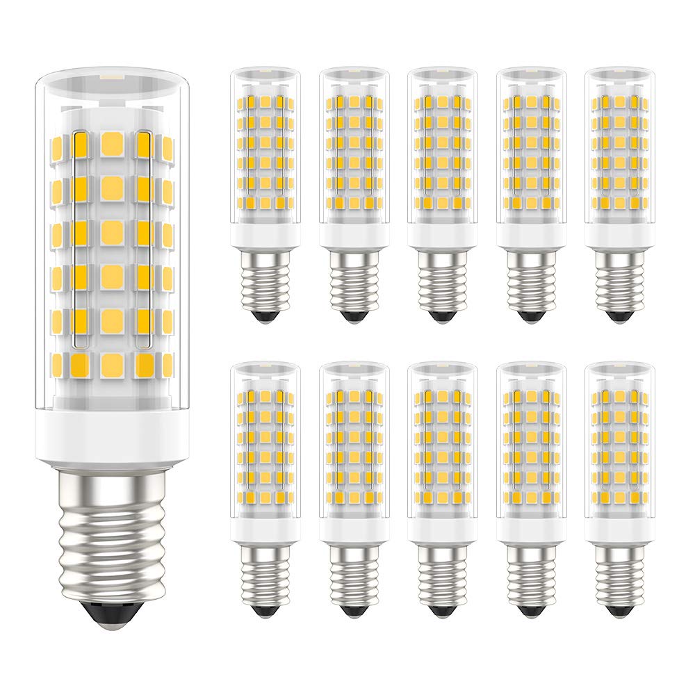 Bombillas led Bombillas LED E14 Blanco cálido 3000K 700LM Paquete de 10, 9W Tornillo Edison pequeño SES reemplazo for incandescentes 70W, no Regulables