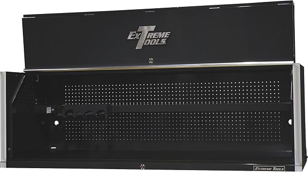 Extreme Tools RX Series 72in. Extreme Power Workstation Professional Hutch - Black, 72in.W x 25in.D x 22.25in.H