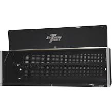 Extreme Tools RX Series 72in. Extreme Power Workstation Professional Hutch - Black, 72in.W x 25in.D x 22.25in.H