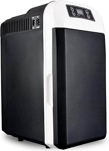 JNYB Refrigerador de automóvil, mini refrigerador de 12 V, portátil, portátil, compacto, enfriador y calentador de 8 litros, 12 latas para
