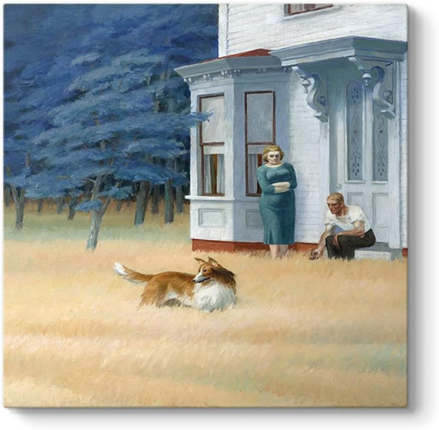 Edward Hopper - Cape Cod Evening Tablosu 40 x 40