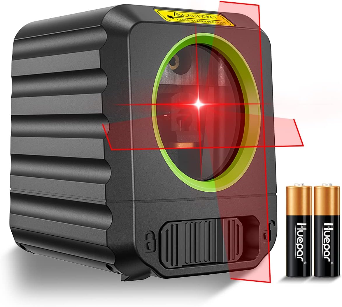 Huepar Laser Level Self Leveling, Laser Level with Red Beam Cross