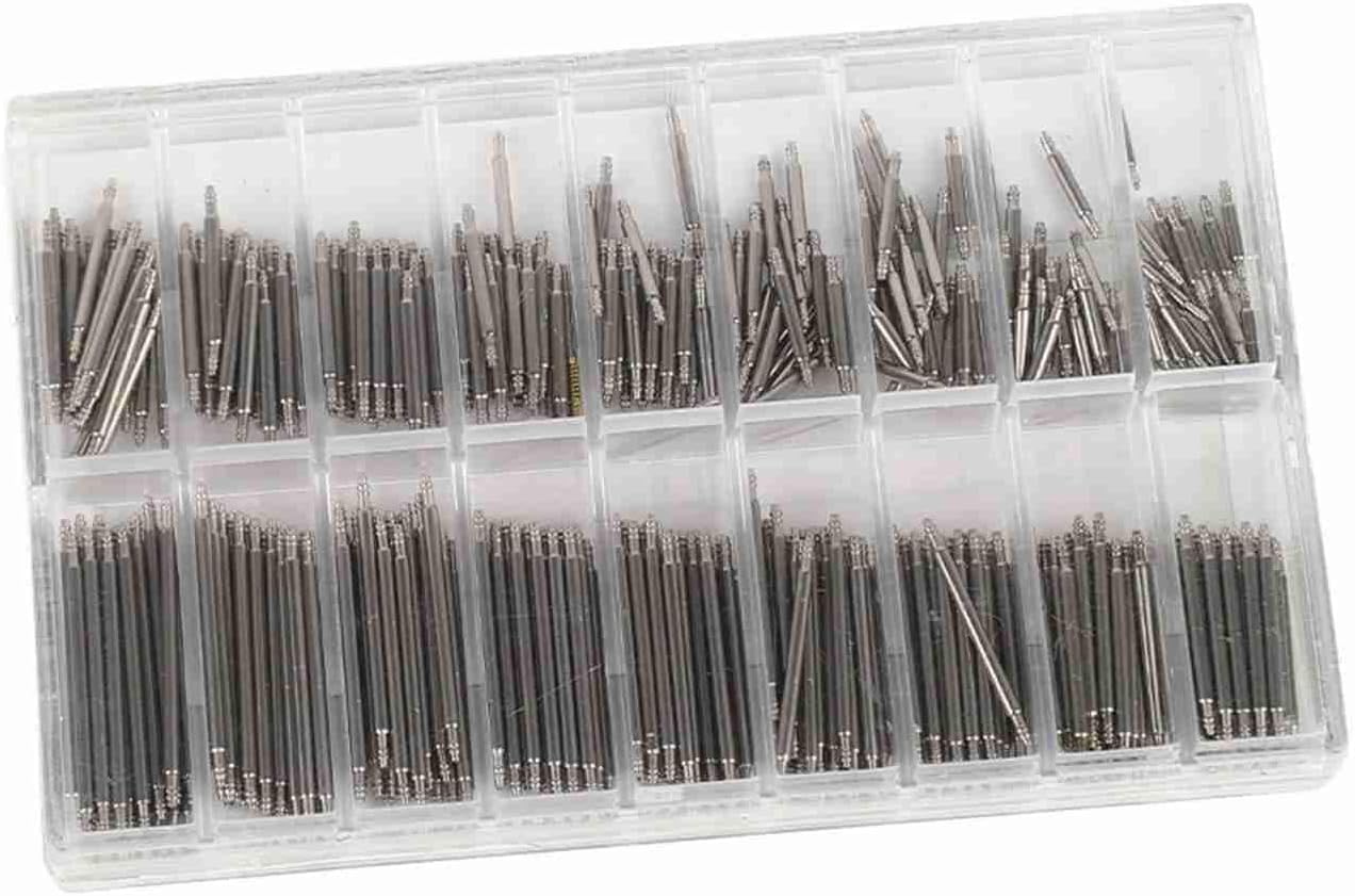 360PCS Watch Spring Bars, Stainless Steel Wrist Watch Band Link Pins Repair Tool, with 8‑25mm Sizes, for Strap Replacement Accessories