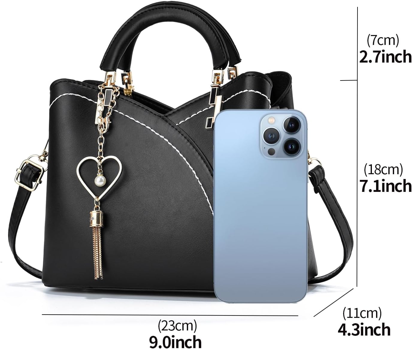 Xiaoyu Small Purses and Handbags for Women Fashion Crossbody Bag Lightweight Shoulder Bag Top Handle Satchel Purse - Image 4