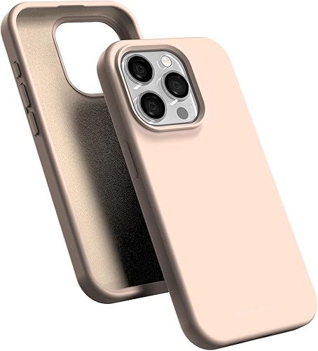 GOOSPERY Funda de silicona líquida compatible con iPhone 15 Pro, sedosa, suave al tacto, protección de cuerpo completo, a prueba de golpes, con