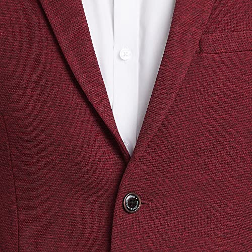 Image of Parx Men's Urban Fit Pure Terylene Notch Lapel Print Pattern Full Sleeve Casual Blazer