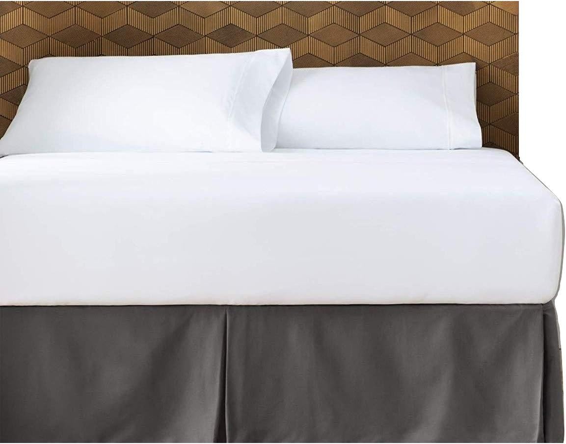 Holly Linens Pleated Olympic Queen Bed Skirt Bed Skirts Olympic Queen Size 26 Inch