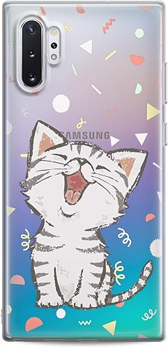 Miniatura 6 de Funda compatible con Samsung S25 S24 S23 FE S22 Plus S21 Ultra S20+ S10e Note 20 S9 Animals Kawaii Lux Girly Flexible Silicona Slim Fit Clear Cats