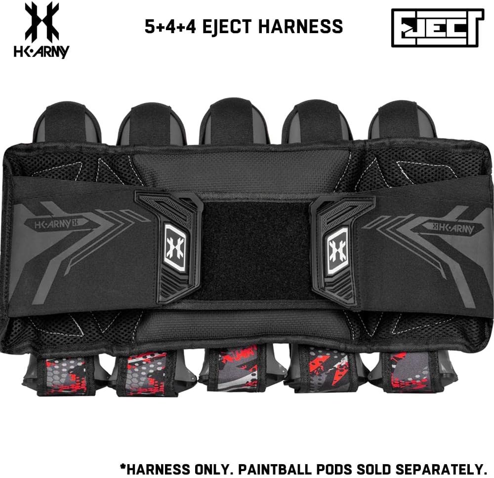 HK Army 5+4 Eject Paintball Harness Pod Pack - Scorch