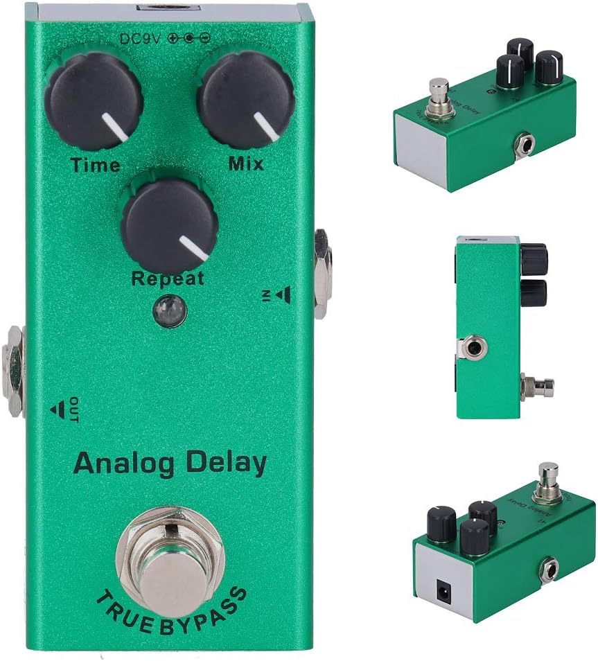 Tbest Guitar Effect Pedal connected to a guitar