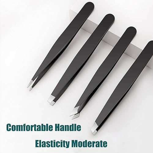 Miniatura 5 de LUDOUPIER 41 piezas Juego de pinzas con funda de viaje pinzas profesionales de aleación antioxidante para mujeres y hombres multiusos como cejas y