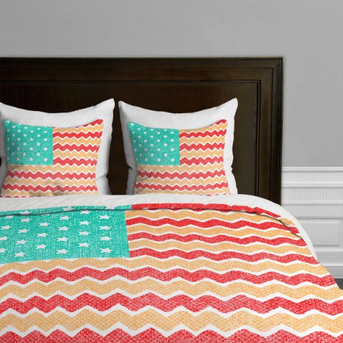 Funda de edredón suave y lavable Nick Nelson Zig Zag para renovar tu ropa de cama de matrimonio 2