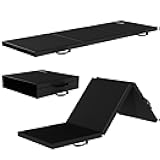Folding Exercise Gymnastics Mat for Tumbling, 2'x6'x2