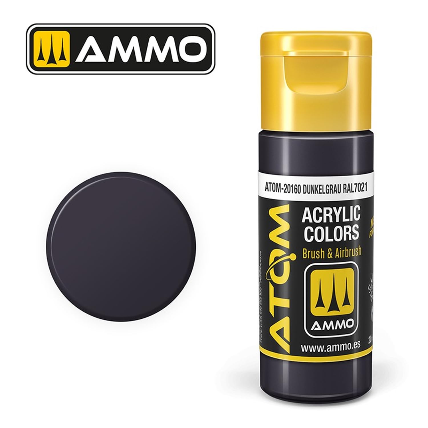 Amazon.com: AMMO of Mig Jimenez S.L Atom: Dunkelgrau RAL7021