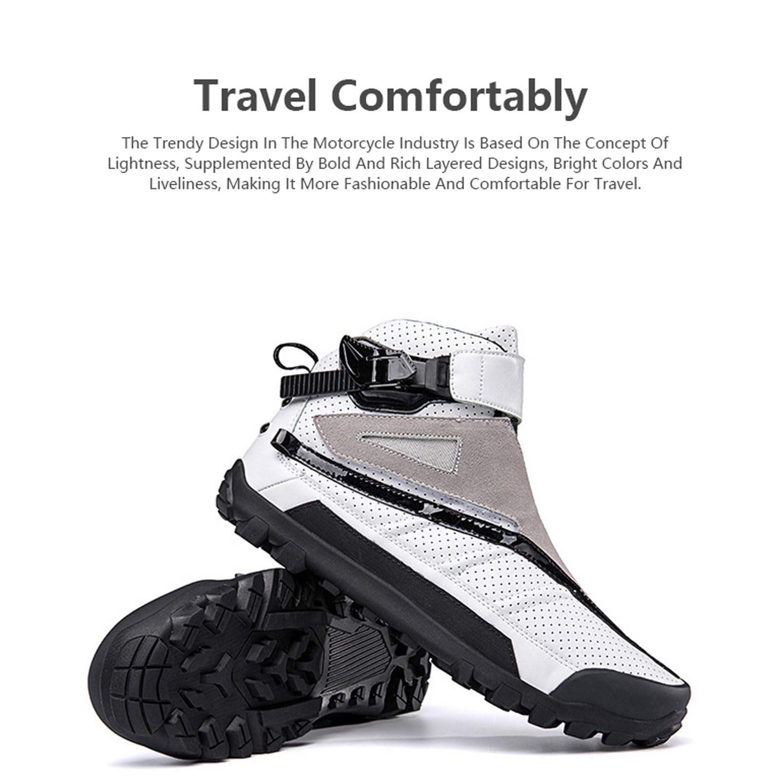 Chaussure Moto Femme Chaussures De Moto DéContractéEs AntidéRapantes Bottes De Course Tout-Terrain Semelle en Caoutchouc ComplèTe Semelle AntidéRapante DéContracté Homme Et Femme