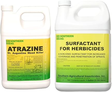 Southern Ag Atrazine St. Augustine Grass Weed Killer 1 Gallon and Surfactant for Herbicides Non-Ionic 1 Gallon