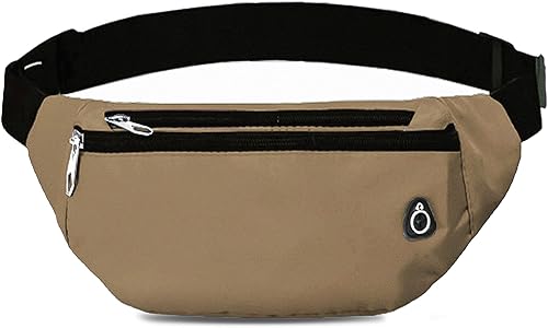 Miniatura 16 de Riñonera cruzada para mujeres y hombres, riñonera deportiva resistente al agua, bolsa de cinturón para viajes, senderismo, correr negro,