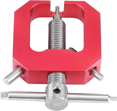 Miniatura 9 de Extractor de engranajes de motor, herramienta de extracción de engranajes de piñón de acero, accesorio de pieza RC para vehículos RC (rojo) Montaje