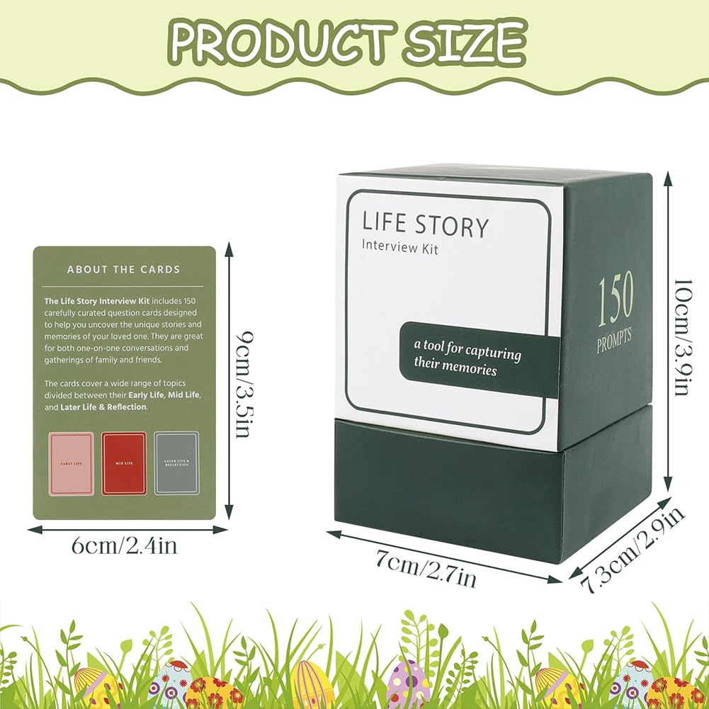 JynkChrenzic Tales Cards,150 Life Story Interview Kit,Tales Family Edition Cards,Conversation Cards for Families for Enhancing Healthy And Respectful Relationships (Family Edition A) - Image 2