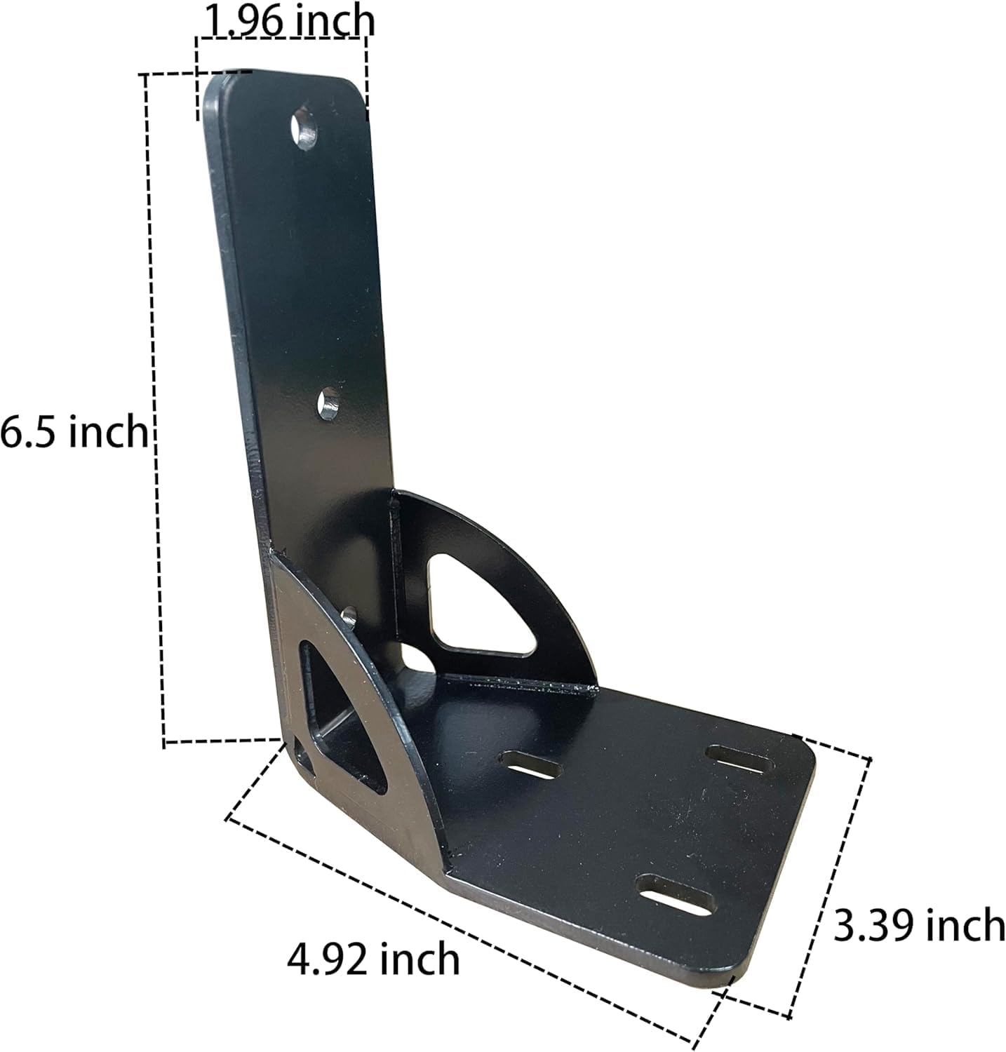 813402 Awning Bracket Gusseted Awning Holder Compatible with Thule Rhino Heavy Duty Bar, 50mm Wide 8mm Pre-Drilled Holes Gusseted Awning Bracket (2 piece)