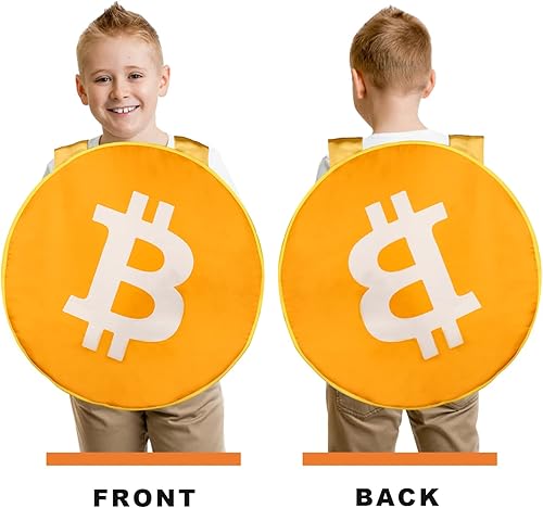 Miniatura 9 de TOY Life Funny Halloween Costumes Men Teen Boys Bitcoin Cosplay Outfits for Kids Adults Halloween Party Dress Up