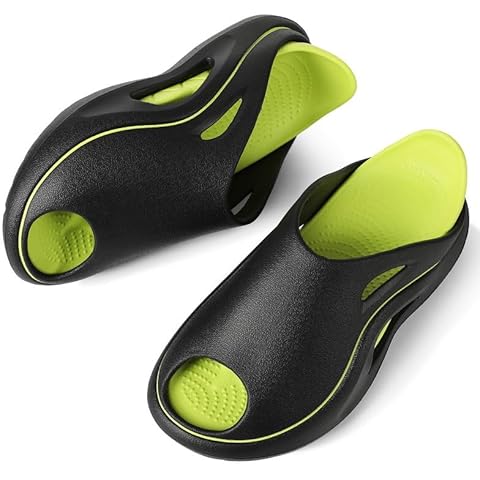 Menore Recovery Slides for Women Men with Arch Support Sport Sandals Cushion Cloud Slippers Reduces Stress on Feet Non-Slip Shower Shoes Indoor & Outdoor Post-Exercise Cover